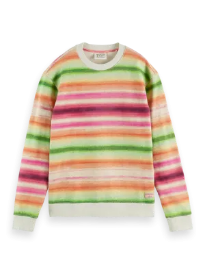 Printed Gradient Crewneck Sweatshirt Combo C 0219