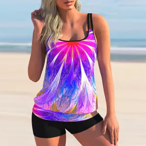 Printed Gradient Two-piece Swimsuit