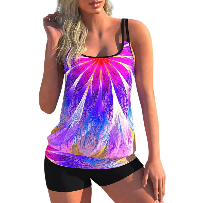 Printed Gradient Two-piece Swimsuit