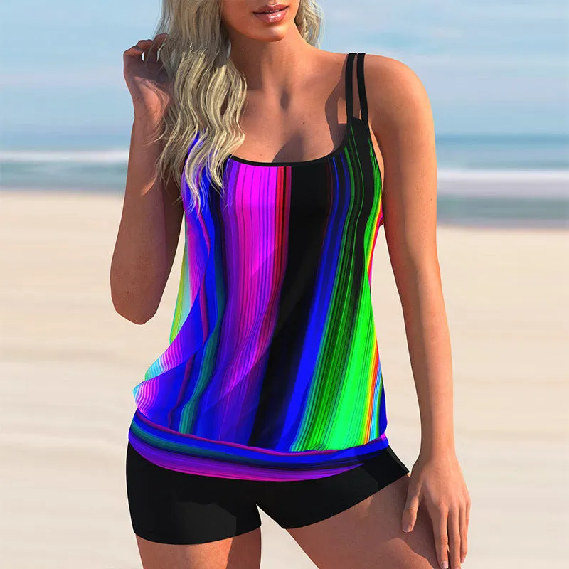 Printed Gradient Two-piece Swimsuit