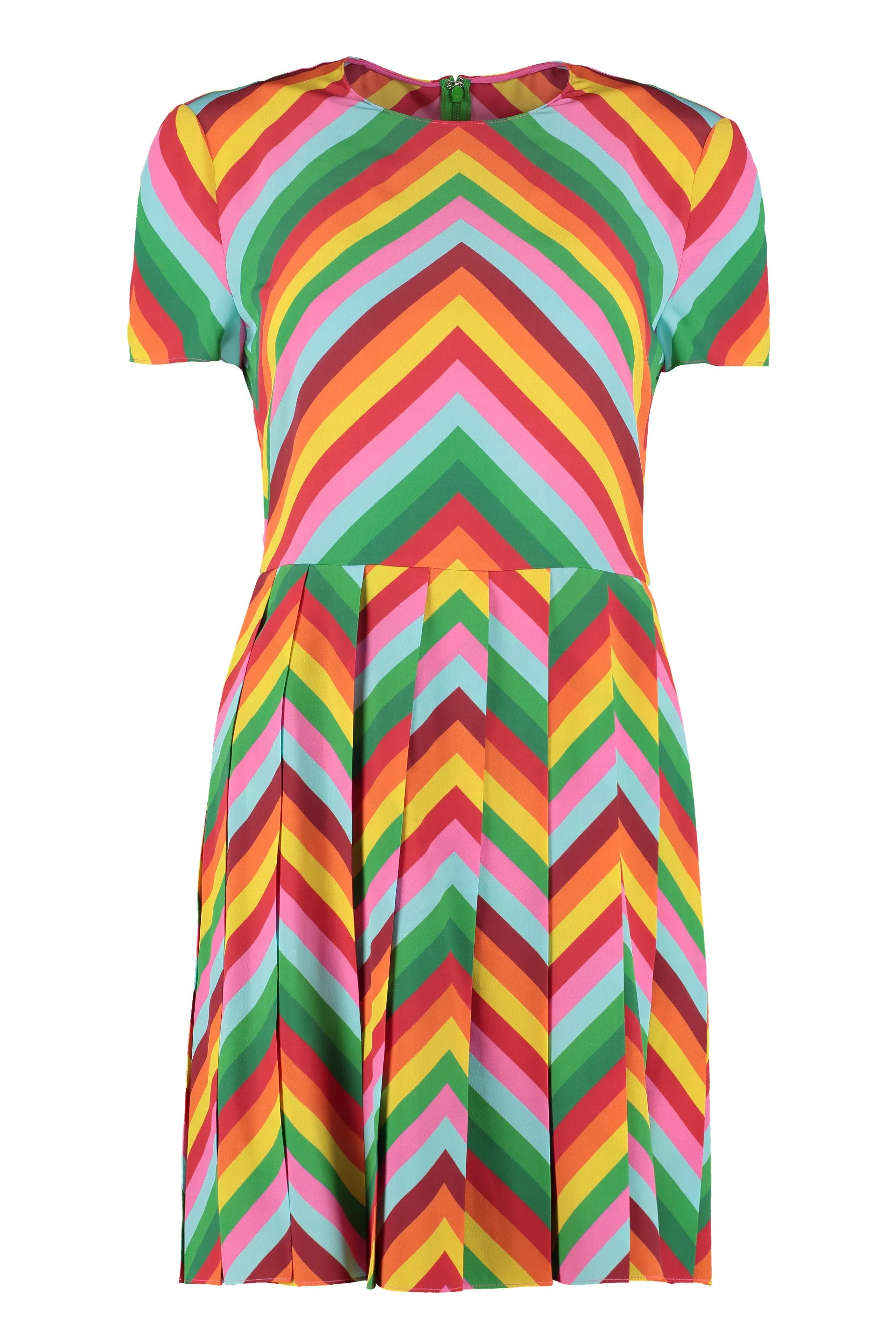 Printed silk dress