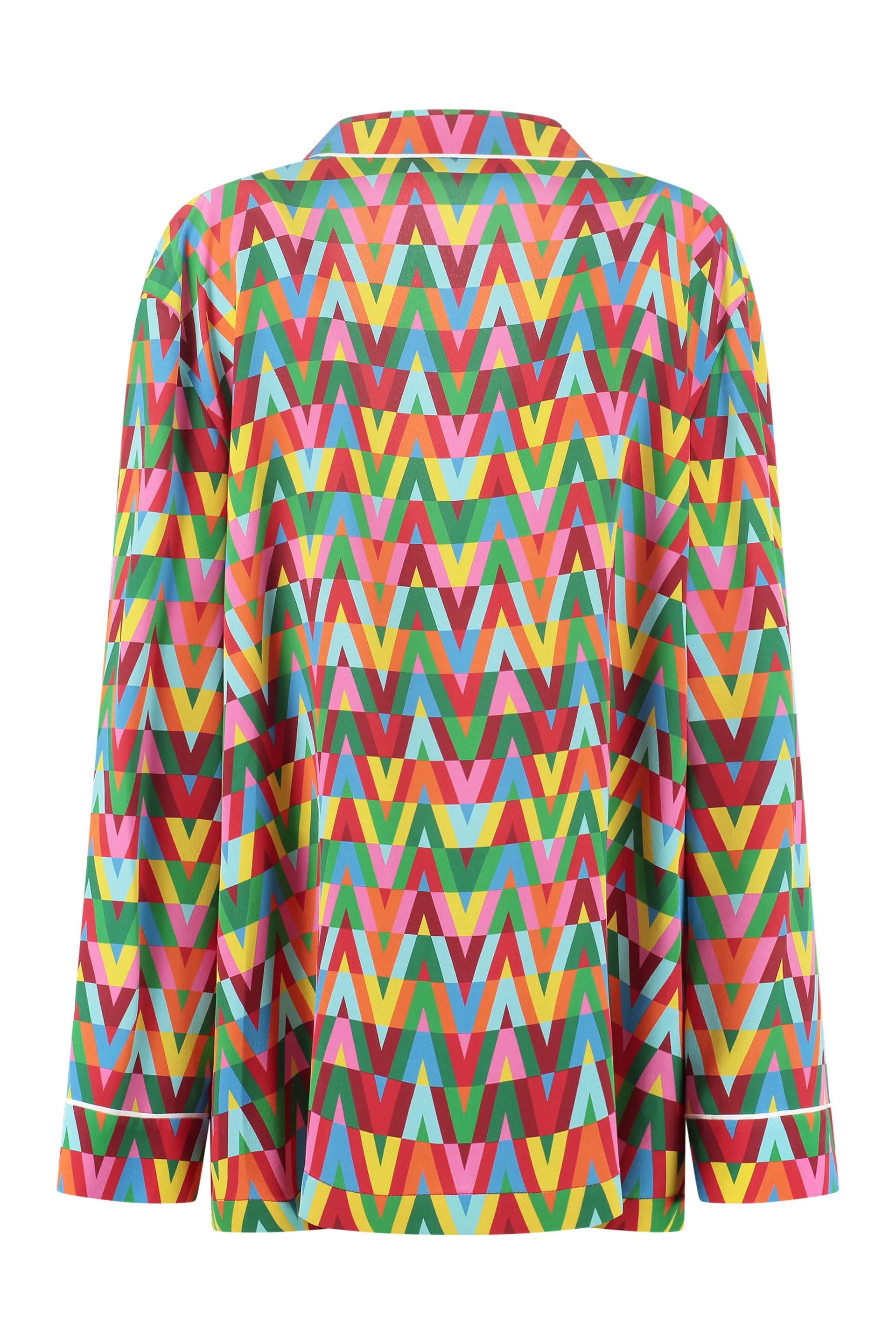 Printed silk shirt
