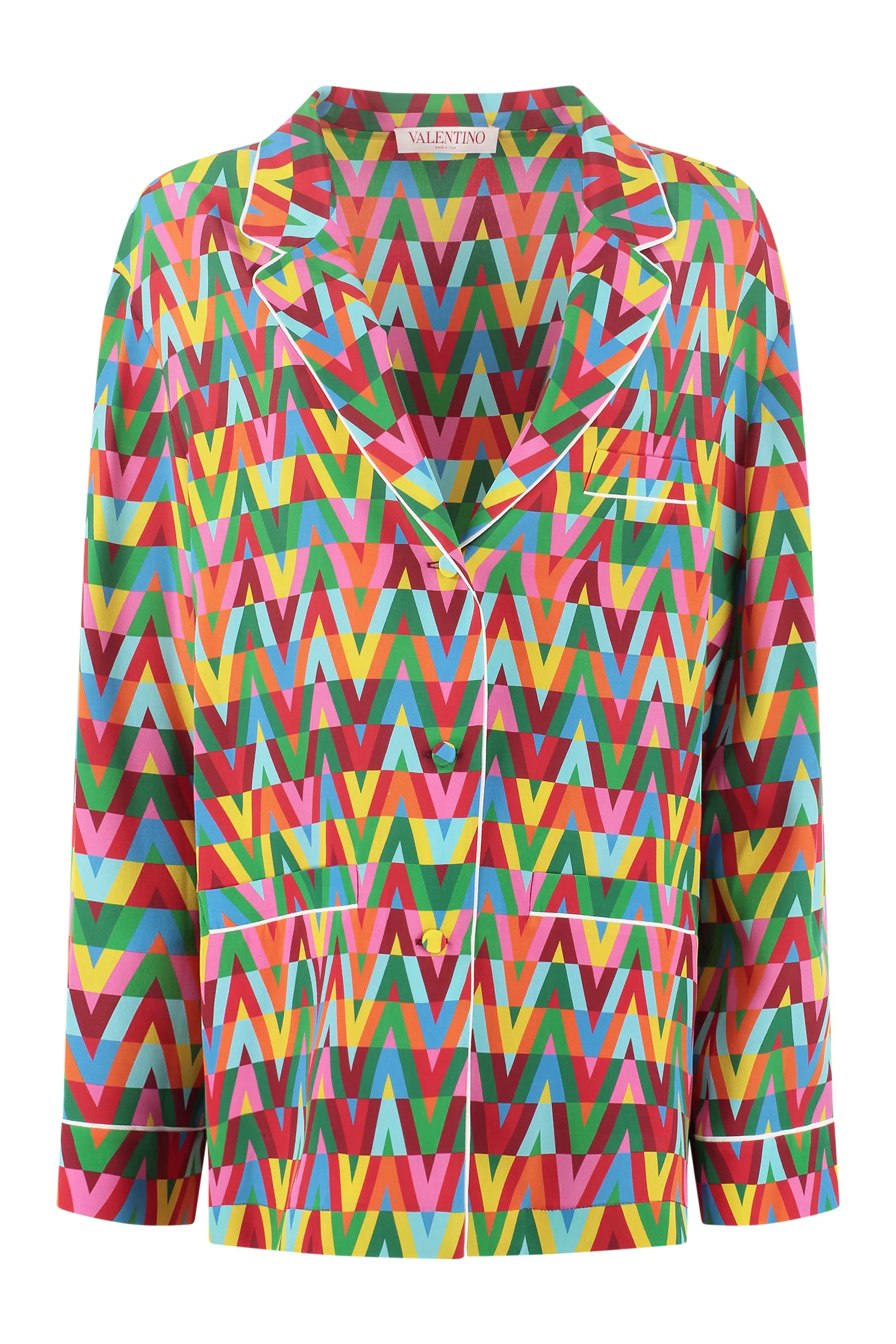Printed silk shirt
