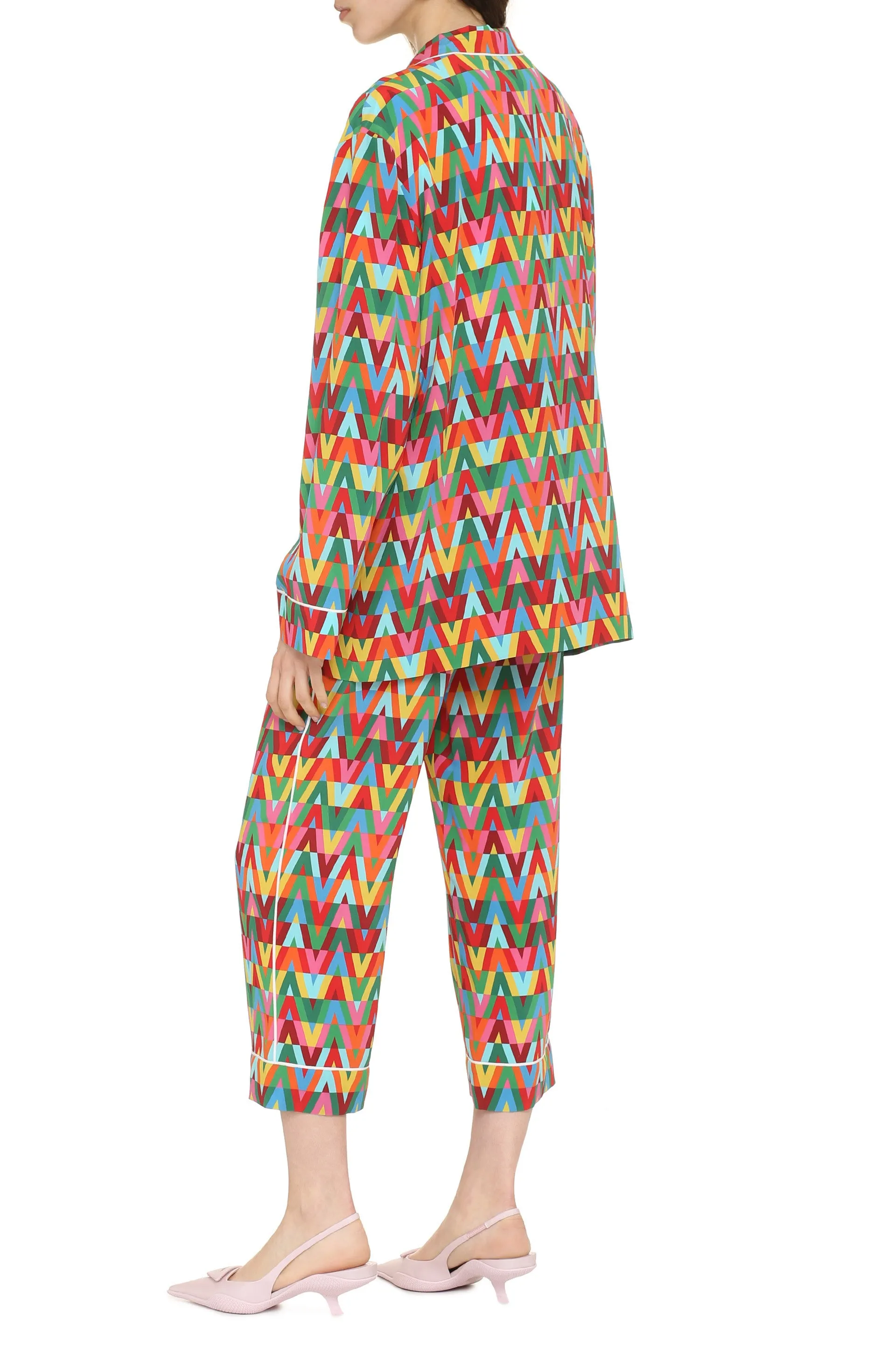 Printed silk shirt
