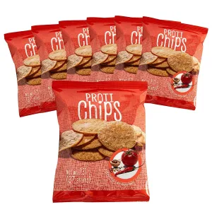 Proti Fit - Barbecue Proti Protein Chips, 15g Protein, Low Calorie, Low Fat, Low Carb, High Fiber, Gluten Free, Healthy Snack Chips, 7 Single Serving Bags (Barbecue)