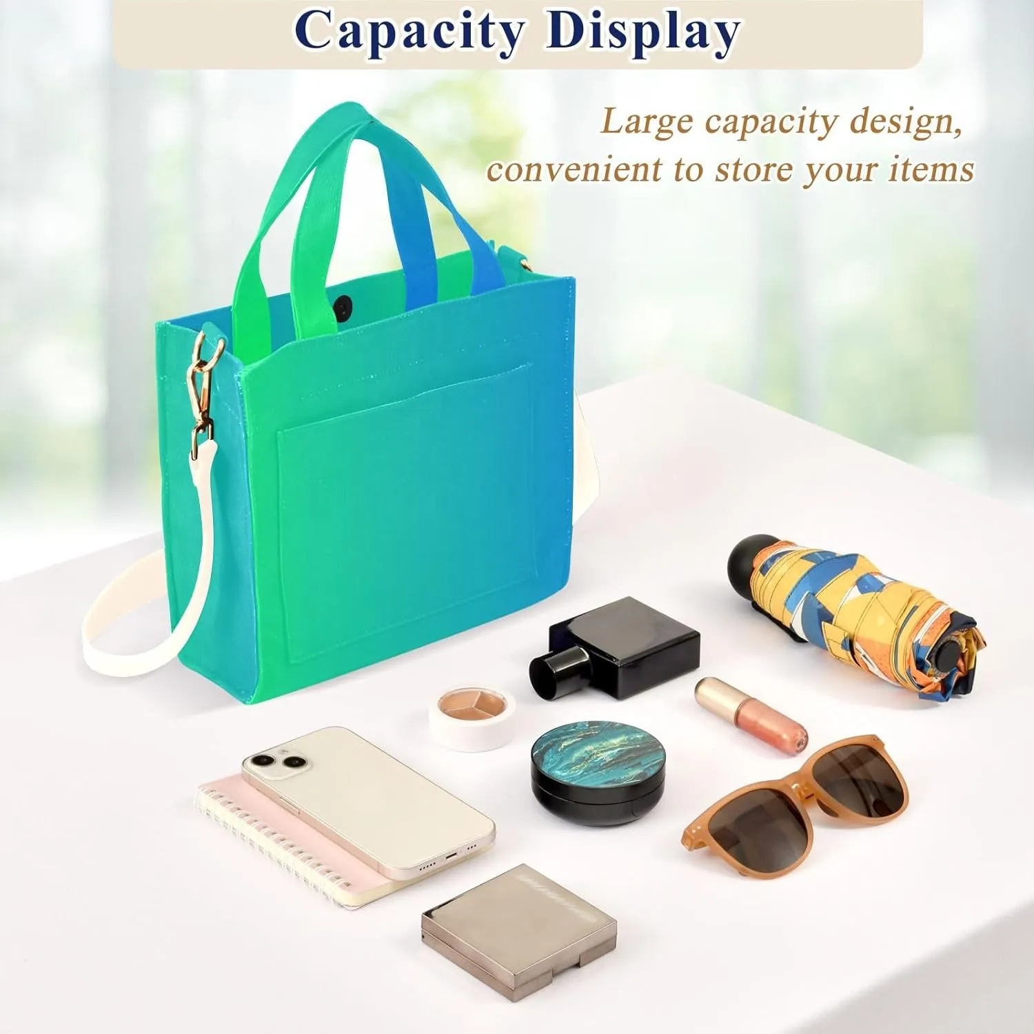 Purple Gradient Tote Purse Women, Corduroy Totes Bags for Women College Tote Bag Small Bag