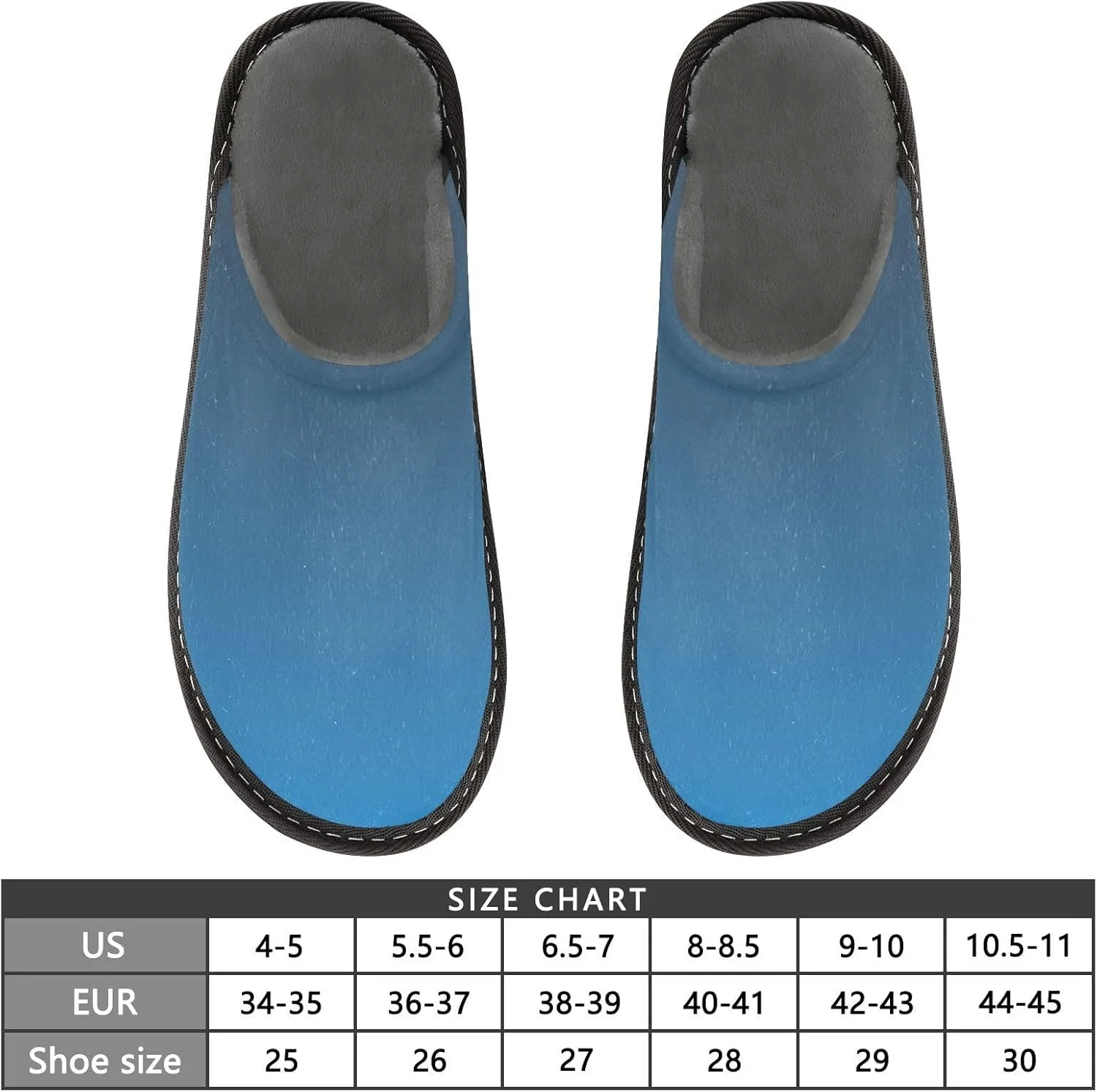 Purple Rose Gradient House Slippers for Women Men Non-Slip Cute Slippers