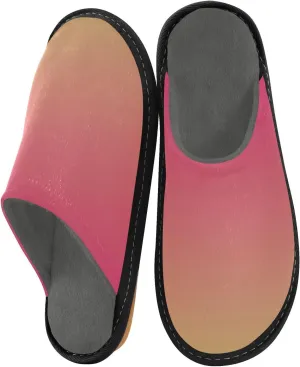 Purple Rose Gradient House Slippers for Women Men Non-Slip Cute Slippers
