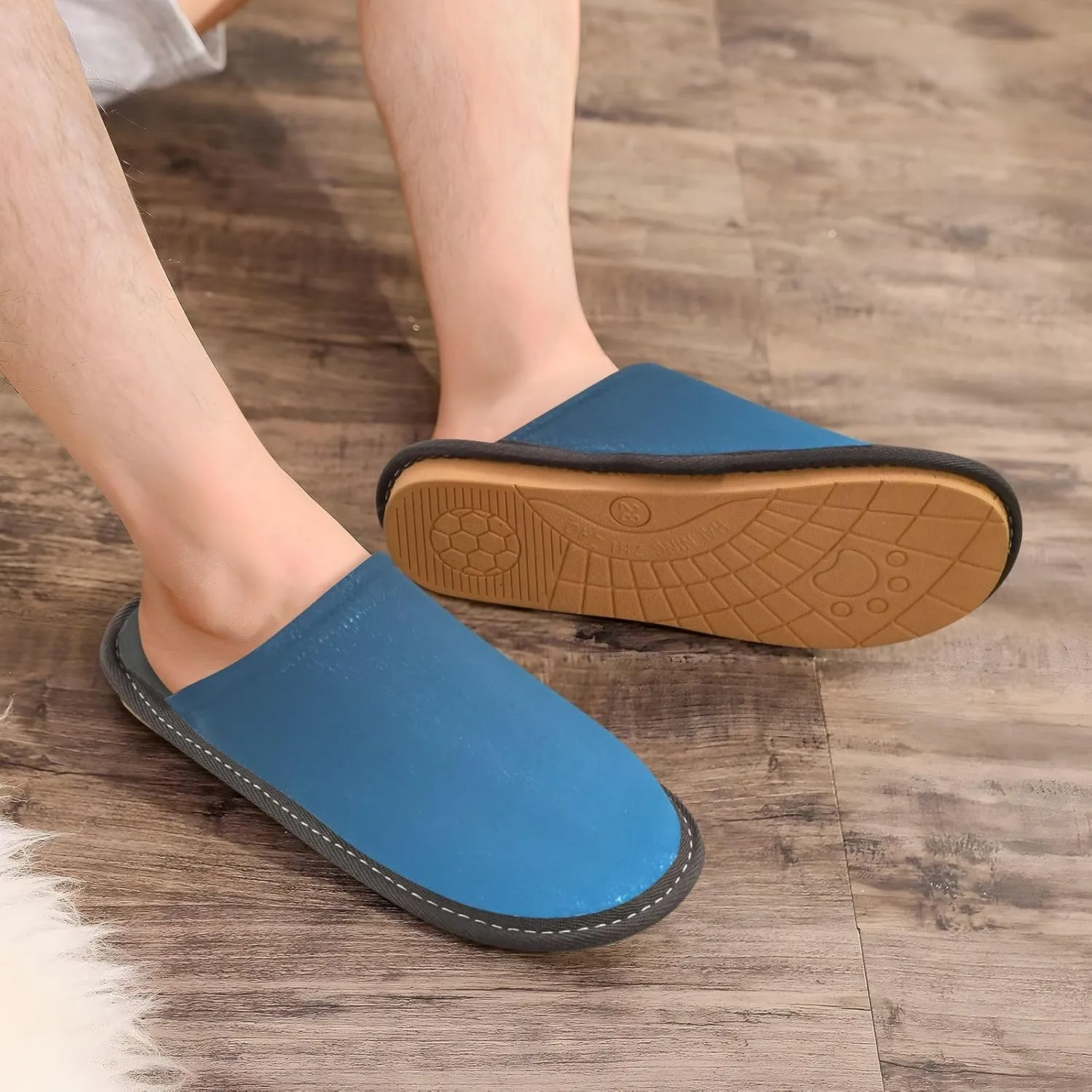 Purple Rose Gradient House Slippers for Women Men Non-Slip Cute Slippers