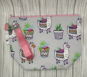 "Llamas A Planty" Flannel Project Bag