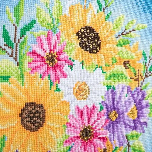"Spring Chintz" Crystal Art Scroll Kit 35x45cm
