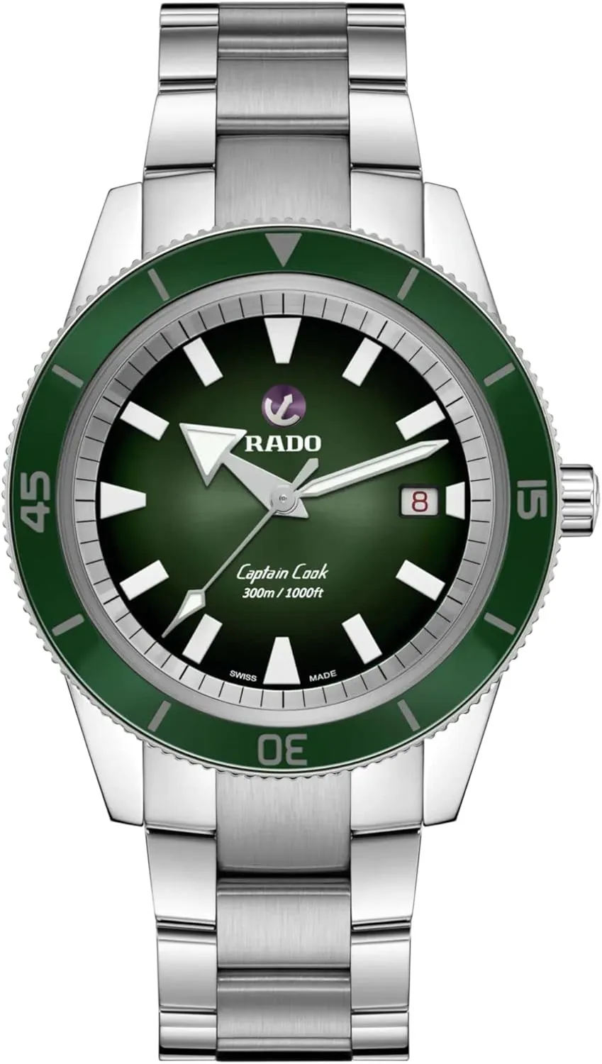 Rado Men's Captain Cook Swiss Automatic Watch, Green