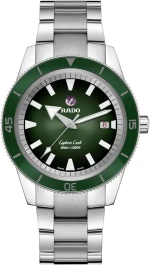 Rado Men's Captain Cook Swiss Automatic Watch, Green