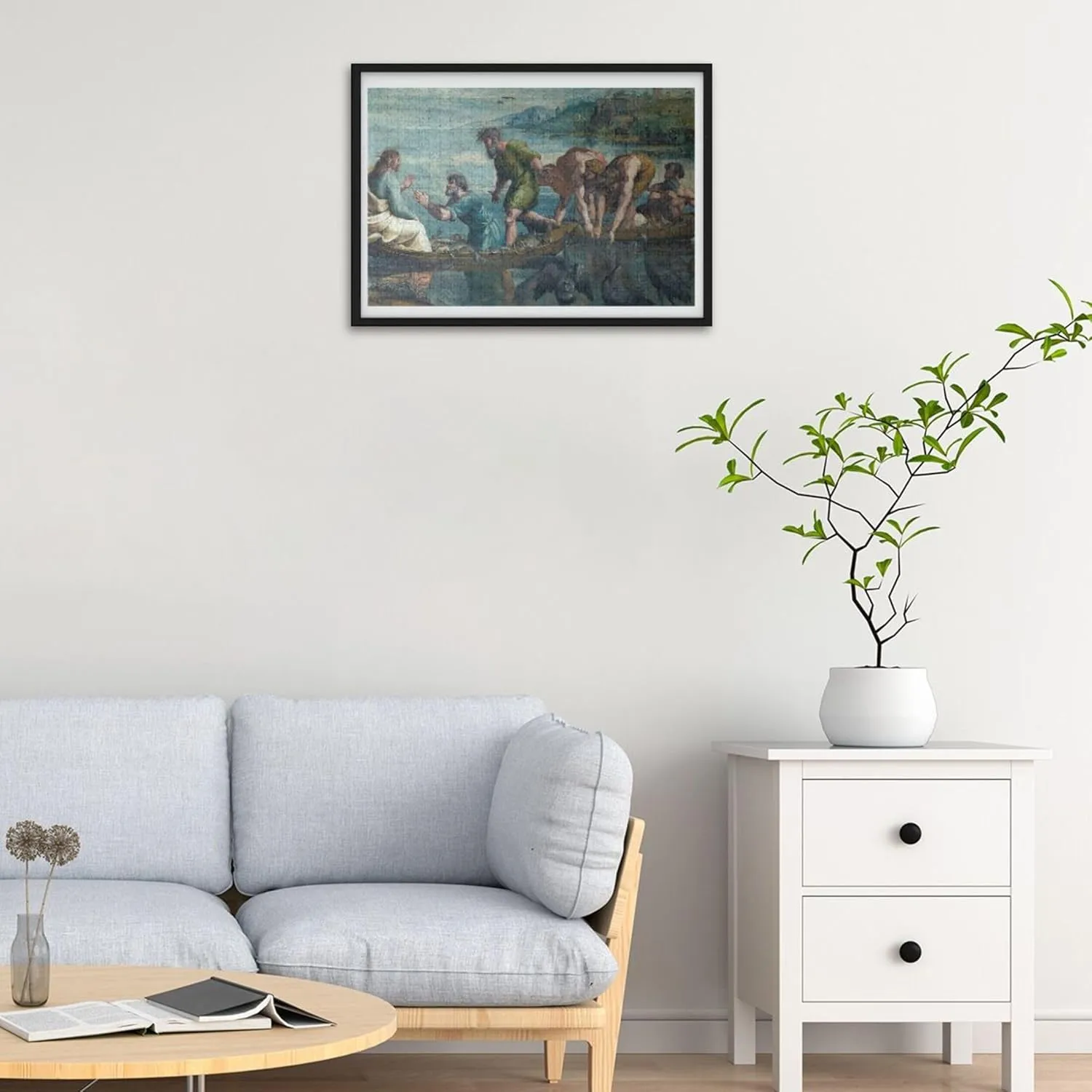 Raphael Miraculous Draught Fishes Adults Jigsaw 500 Piece Puzzles Game Puzzle Gifts Personalized Men Gifts Unique Animal Painting Art, 20.5x14.9 Inch