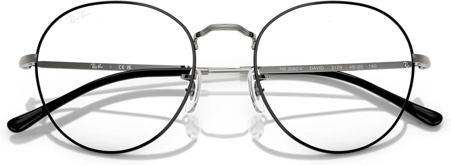 Ray-Ban Rx3582v David Round Prescription Eyeglass Frames