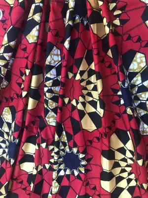 Red and Gold Hollandaise Gold Line Cotton Wax