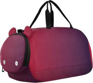 Red Black Gradient Duffel Bag with Shoes Compartment Large Capacity Overnight Travel Weekender Tote for Beach Swim Bags Pool Sports
