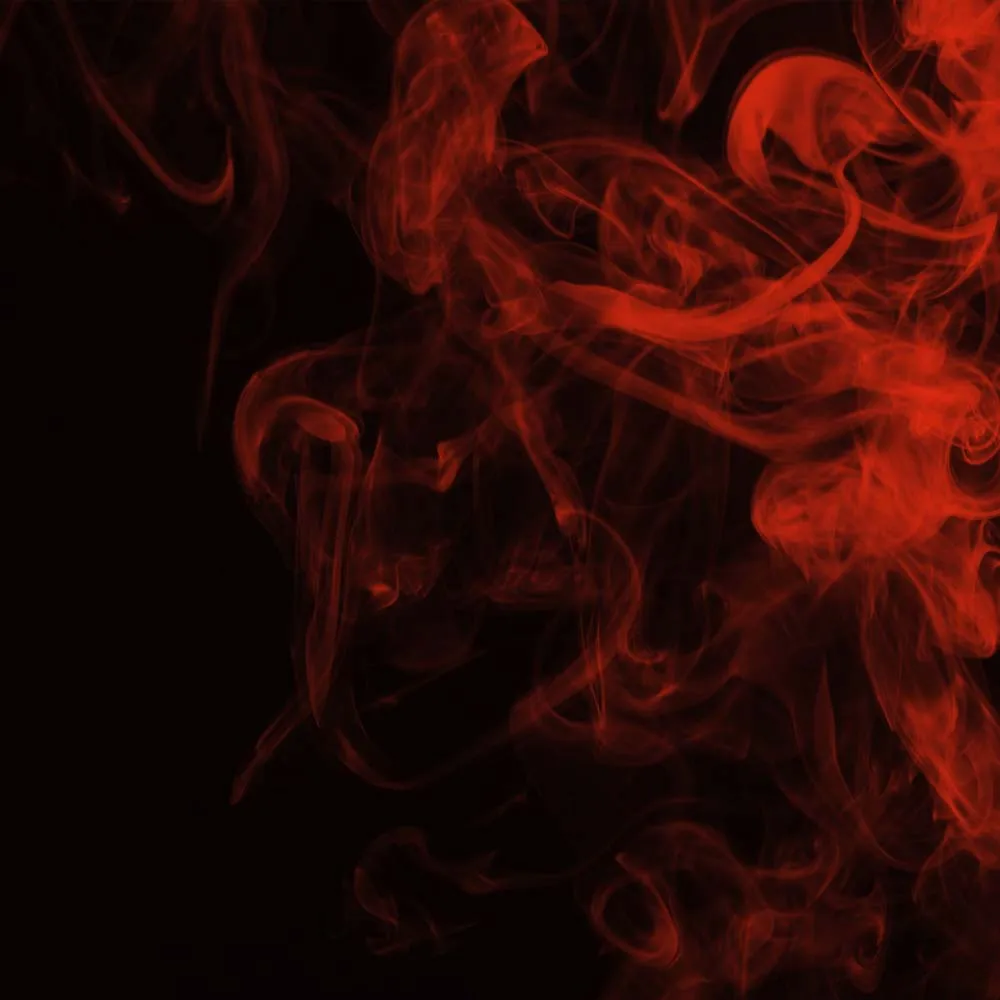 Red Smoke Printed Glass  Splashback - DIY