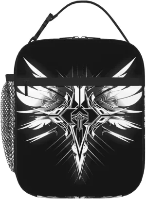 Reusable insulated bag, compose cooler tote bag, unisex portable storage bag, lunch bag for work office school travel