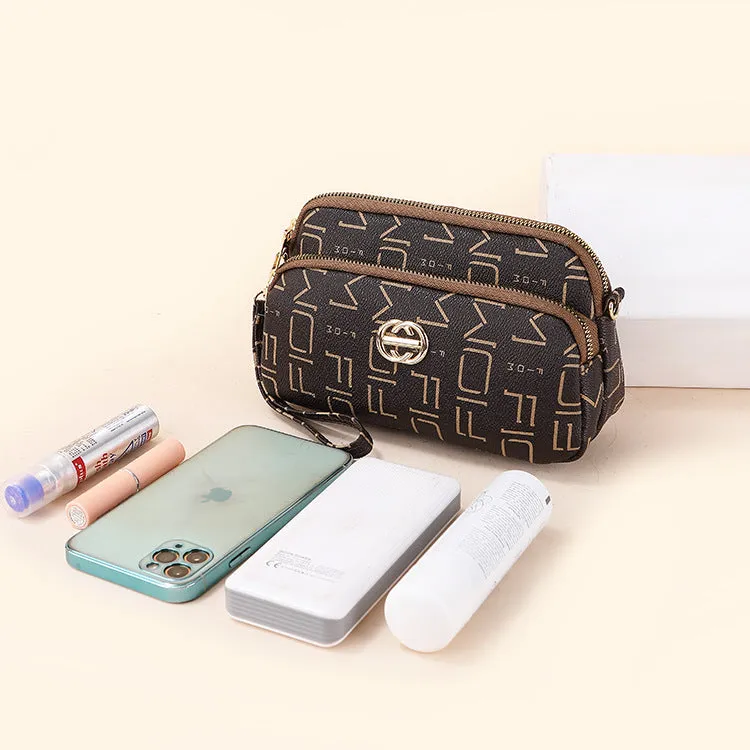 ROMILDI 2025Cross-border women's bags new presbyopia texture messenger bags fashionable retro printed shoulder bags Korean version trendy minibags