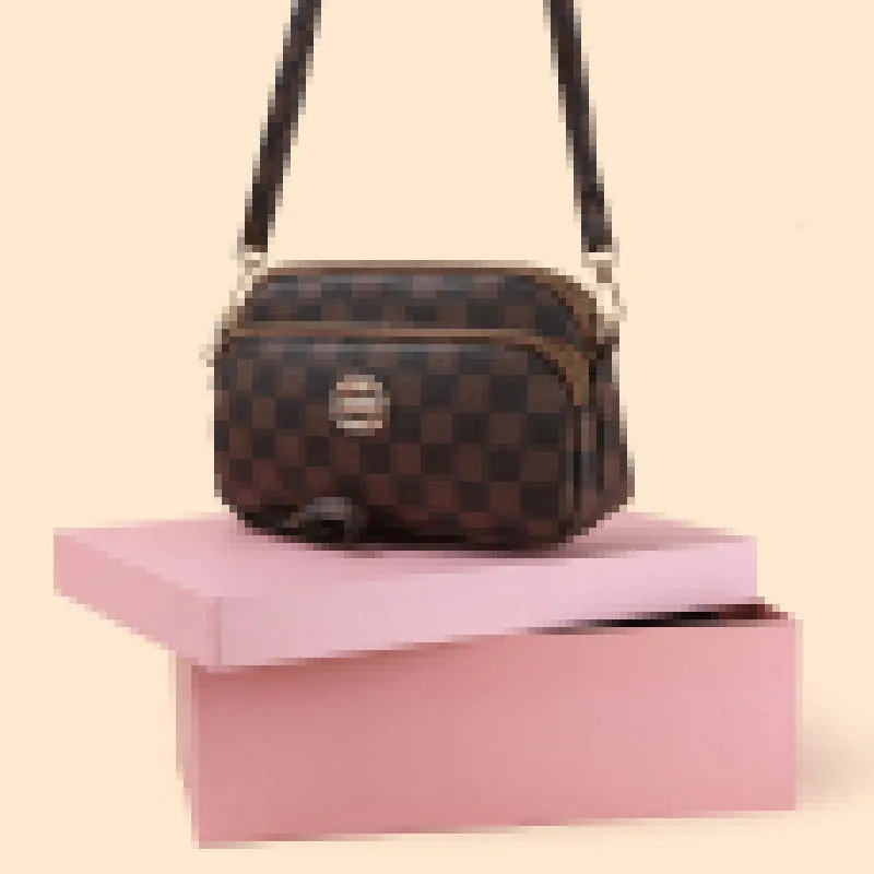 ROMILDI 2025Cross-border women's bags new presbyopia texture messenger bags fashionable retro printed shoulder bags Korean version trendy minibags