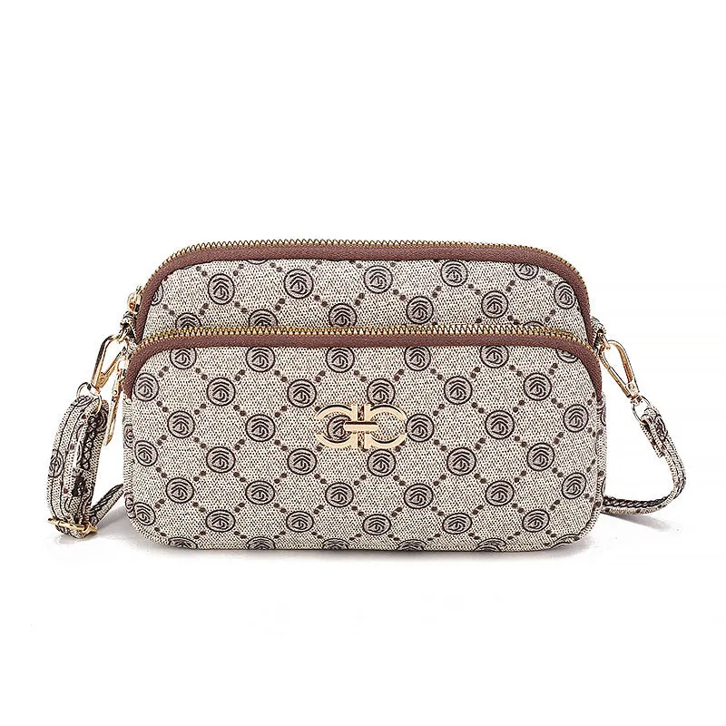 ROMILDI 2025Cross-border women's bags new presbyopia texture messenger bags fashionable retro printed shoulder bags Korean version trendy minibags