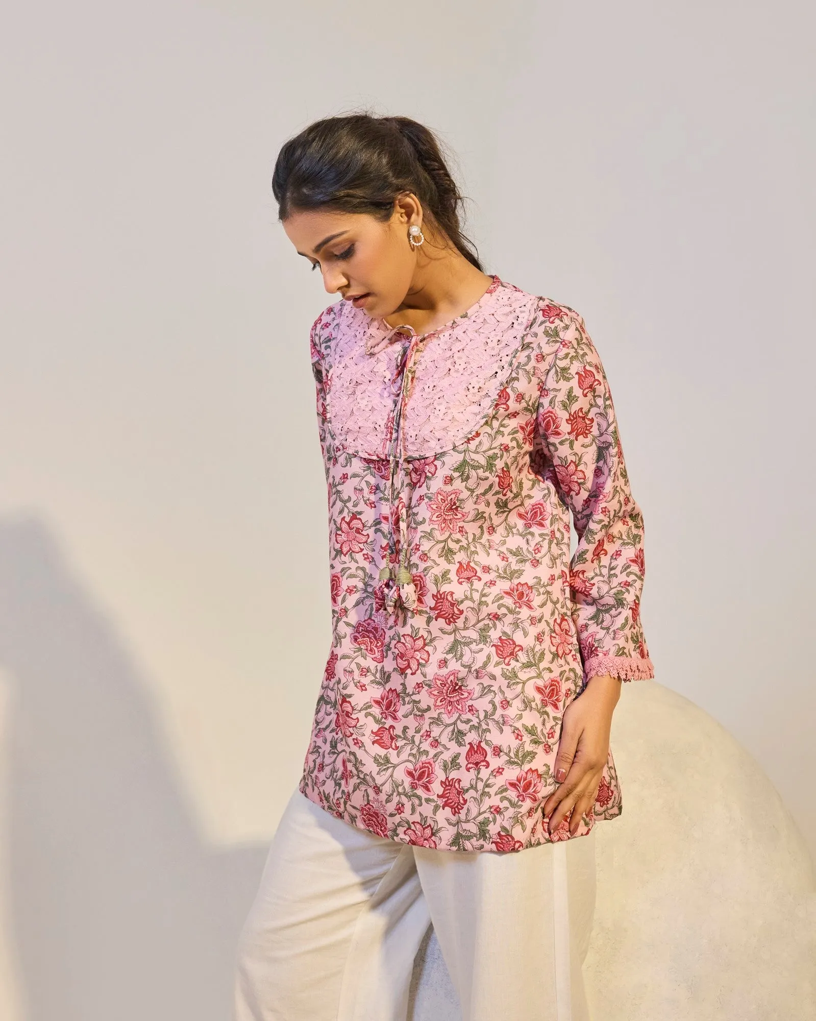 Rosewood Chintz Printed Top