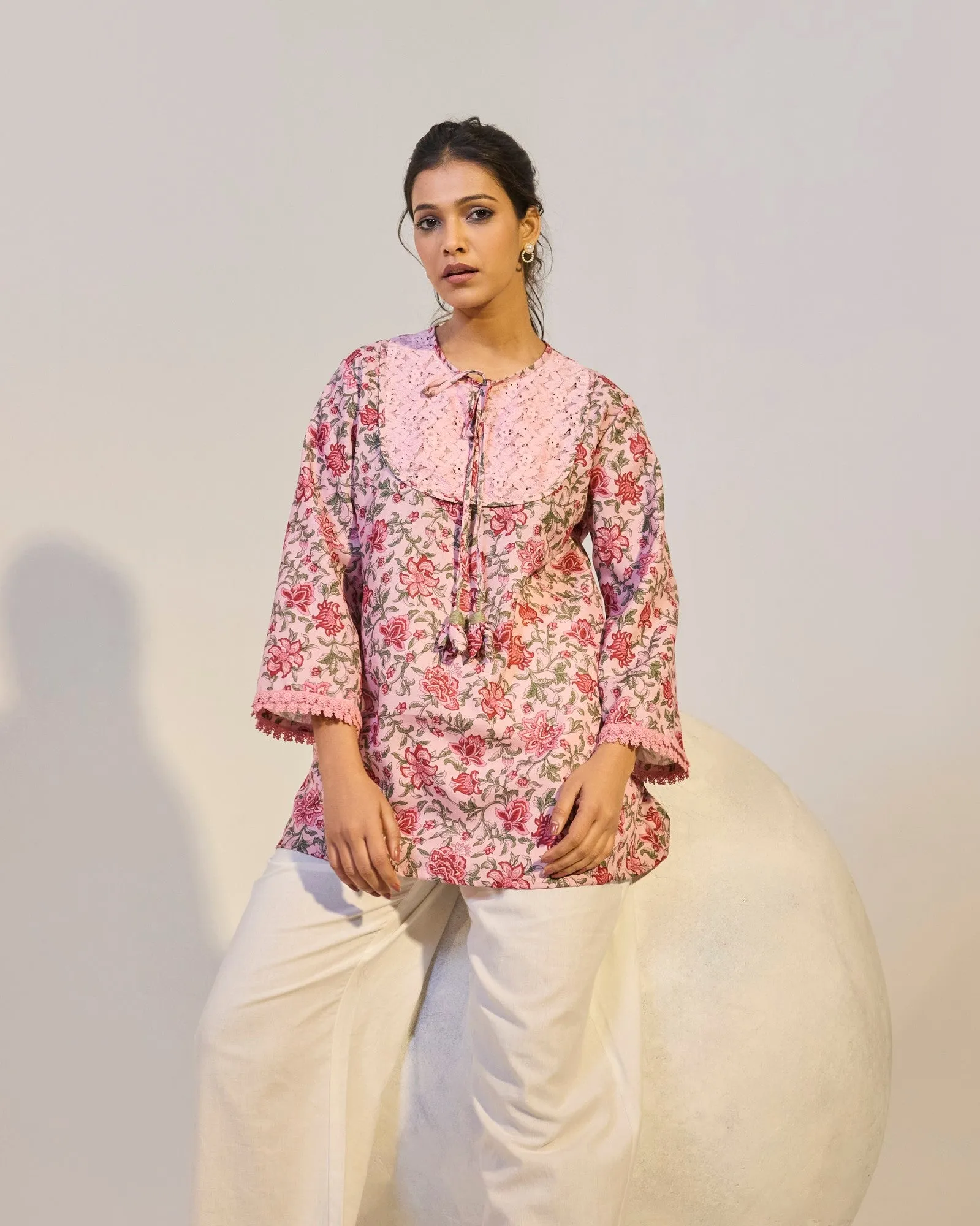 Rosewood Chintz Printed Top