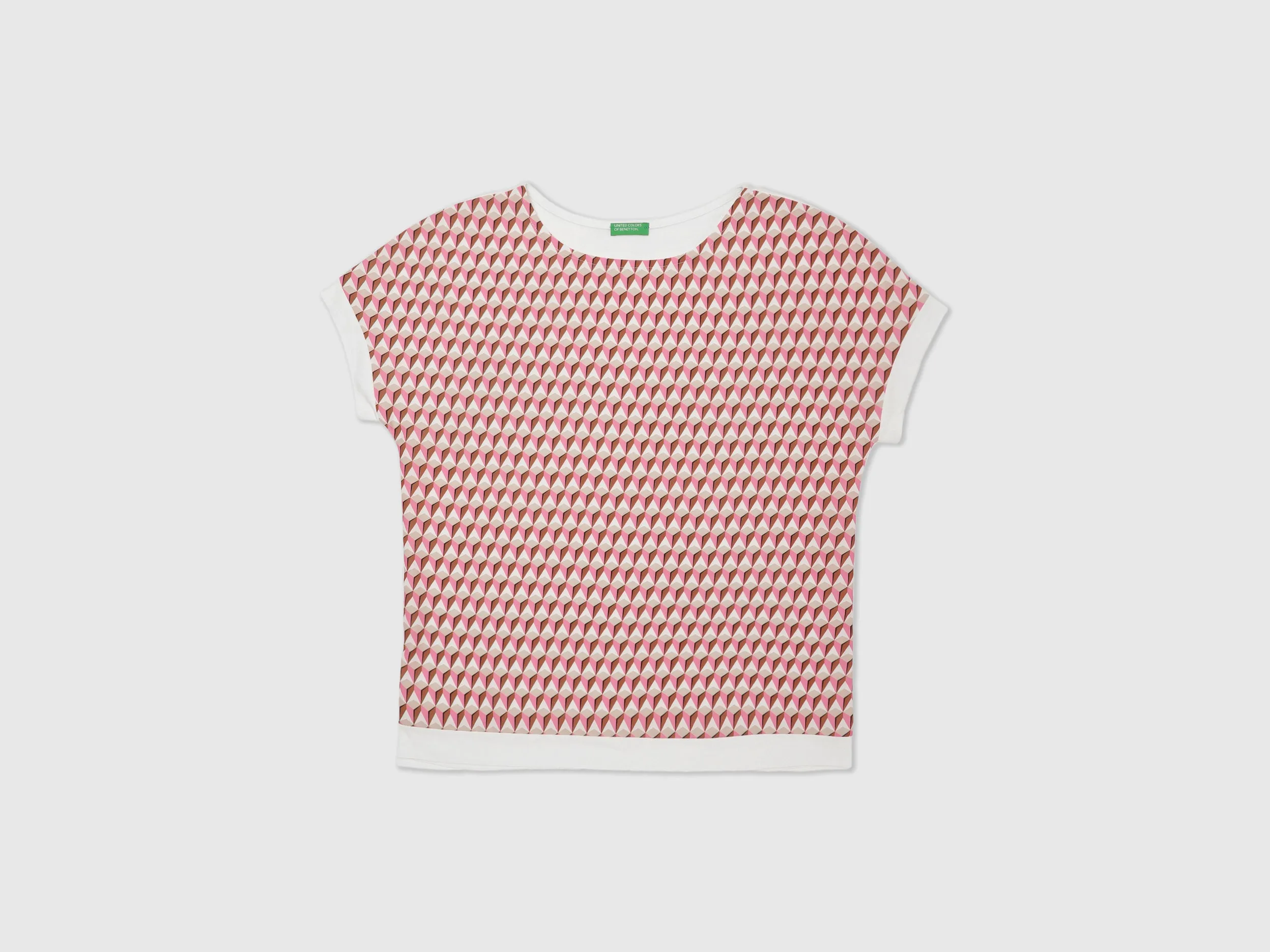 Round Neck Printed Top