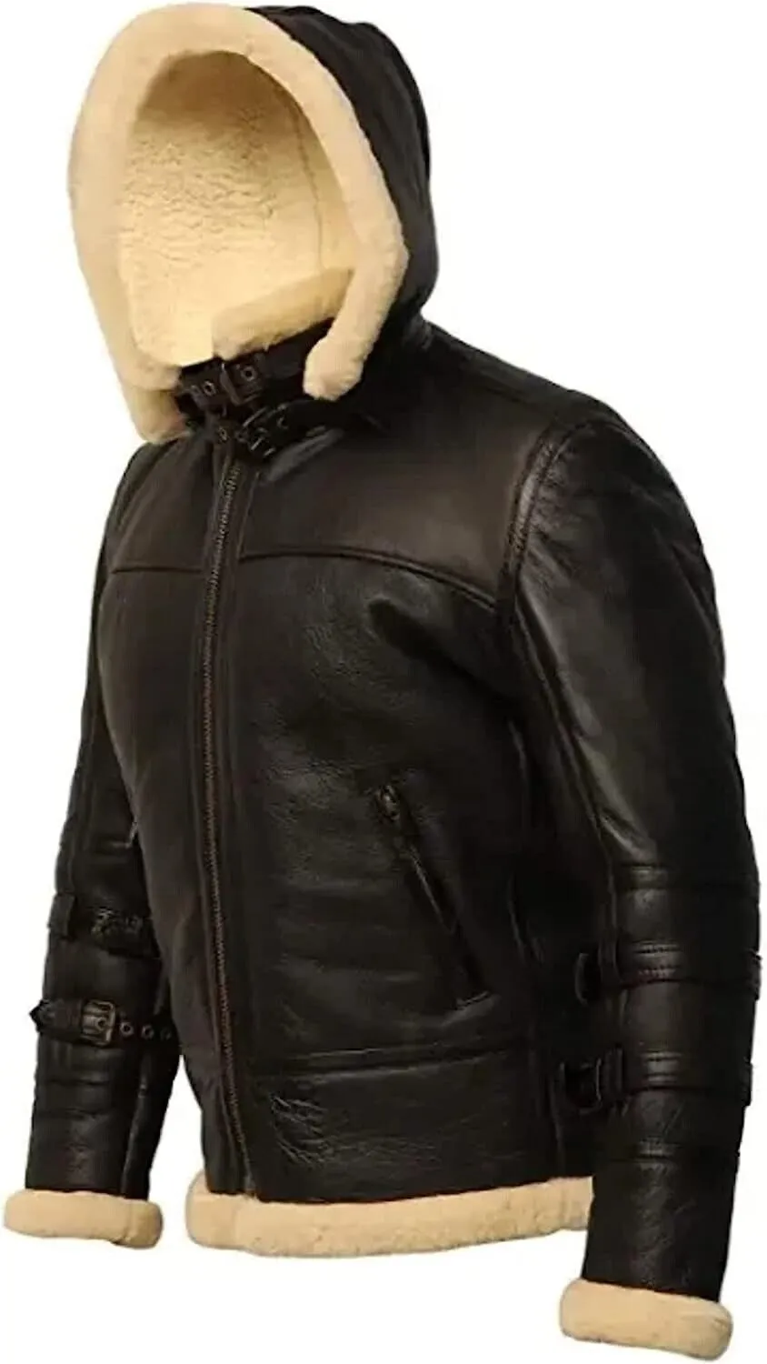Ruby's Detachable Hood Black Aviator Jacket