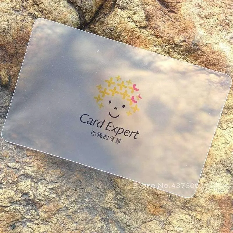 Rynx | PVC Plastic Transparent Business Cards Fine Matt Customizable 0.38mm Visiting Cards High Quality Free Shipping