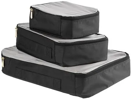 Samantha Brown 3-piece Packing Cubes (Black), S7818-67-3C