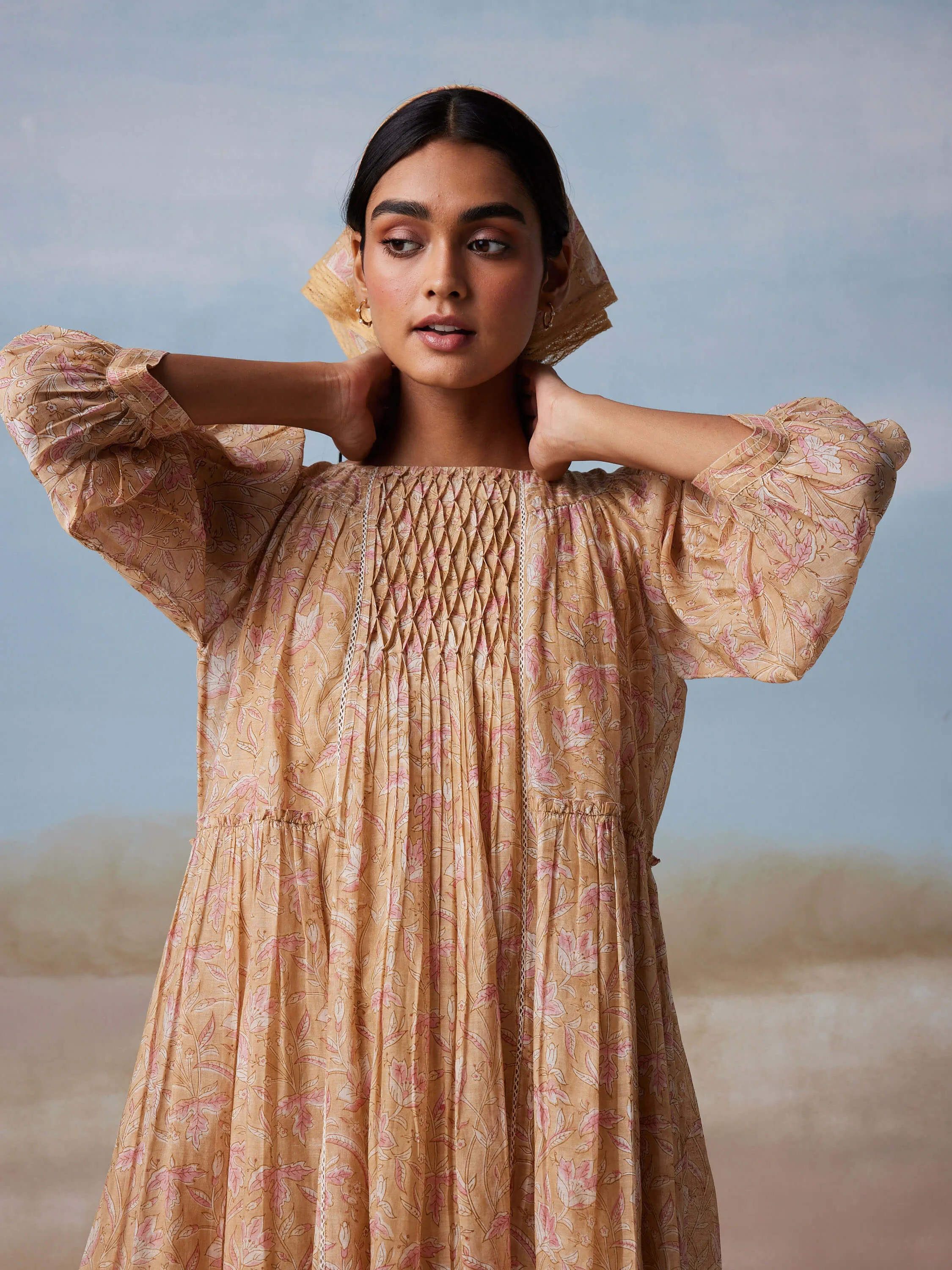 Sandcastle Chintz Midi Dress