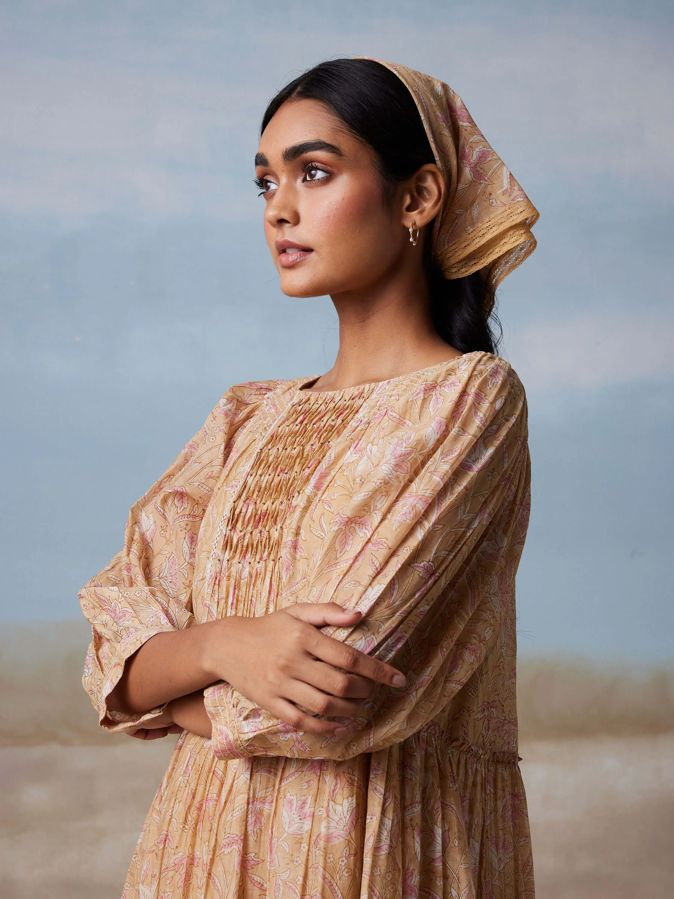 Sandcastle Chintz Midi Dress