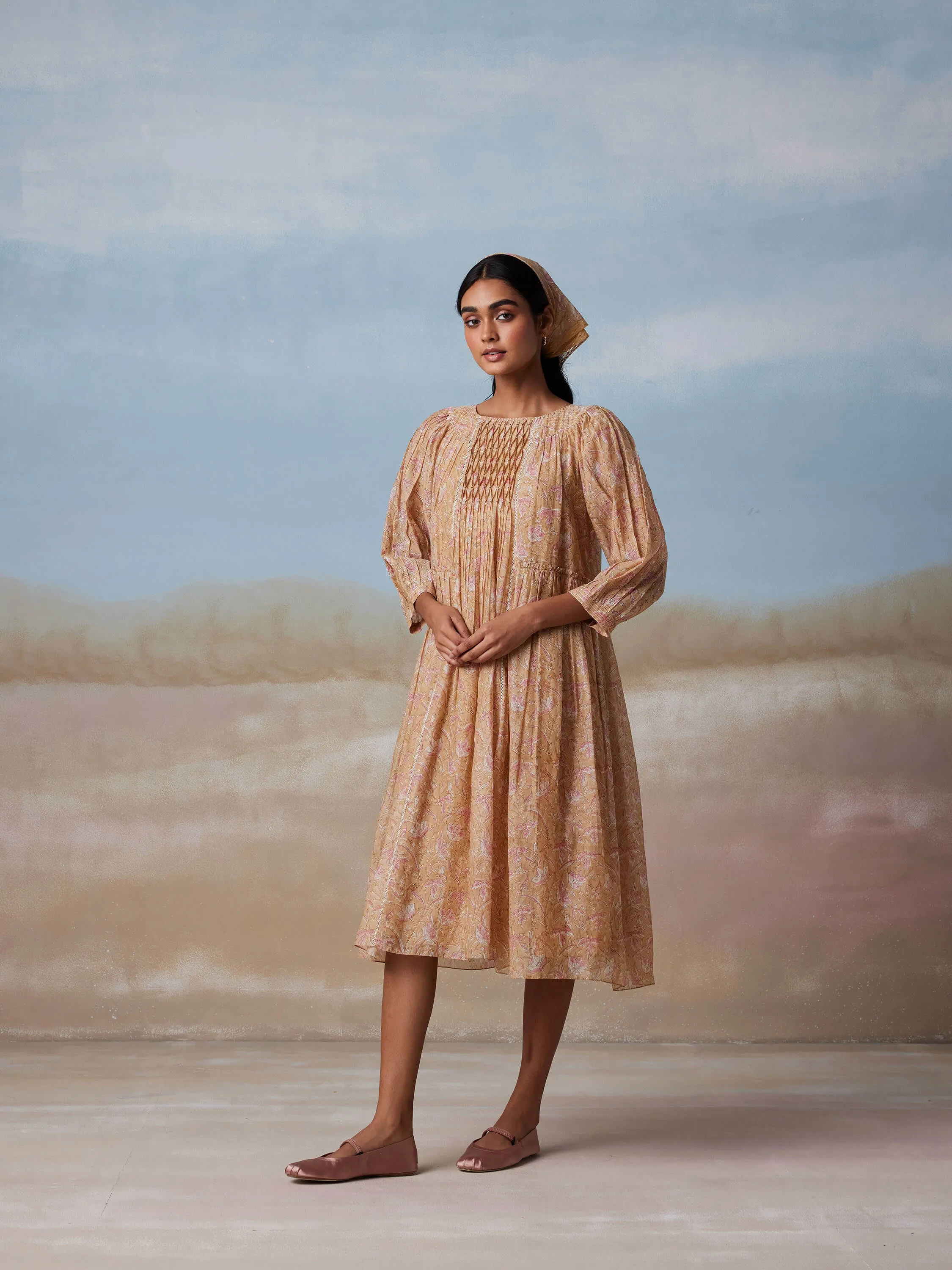 Sandcastle Chintz Midi Dress