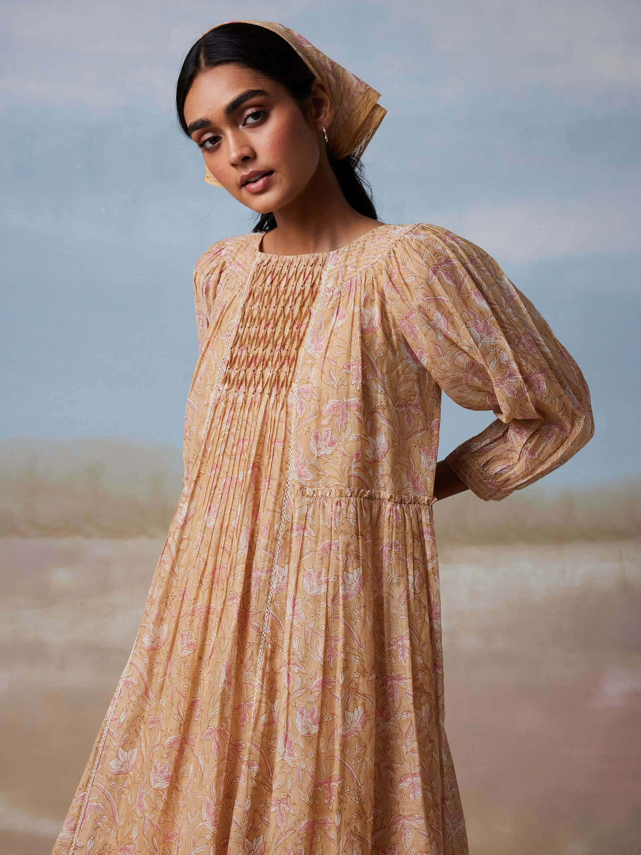 Sandcastle Chintz Midi Dress