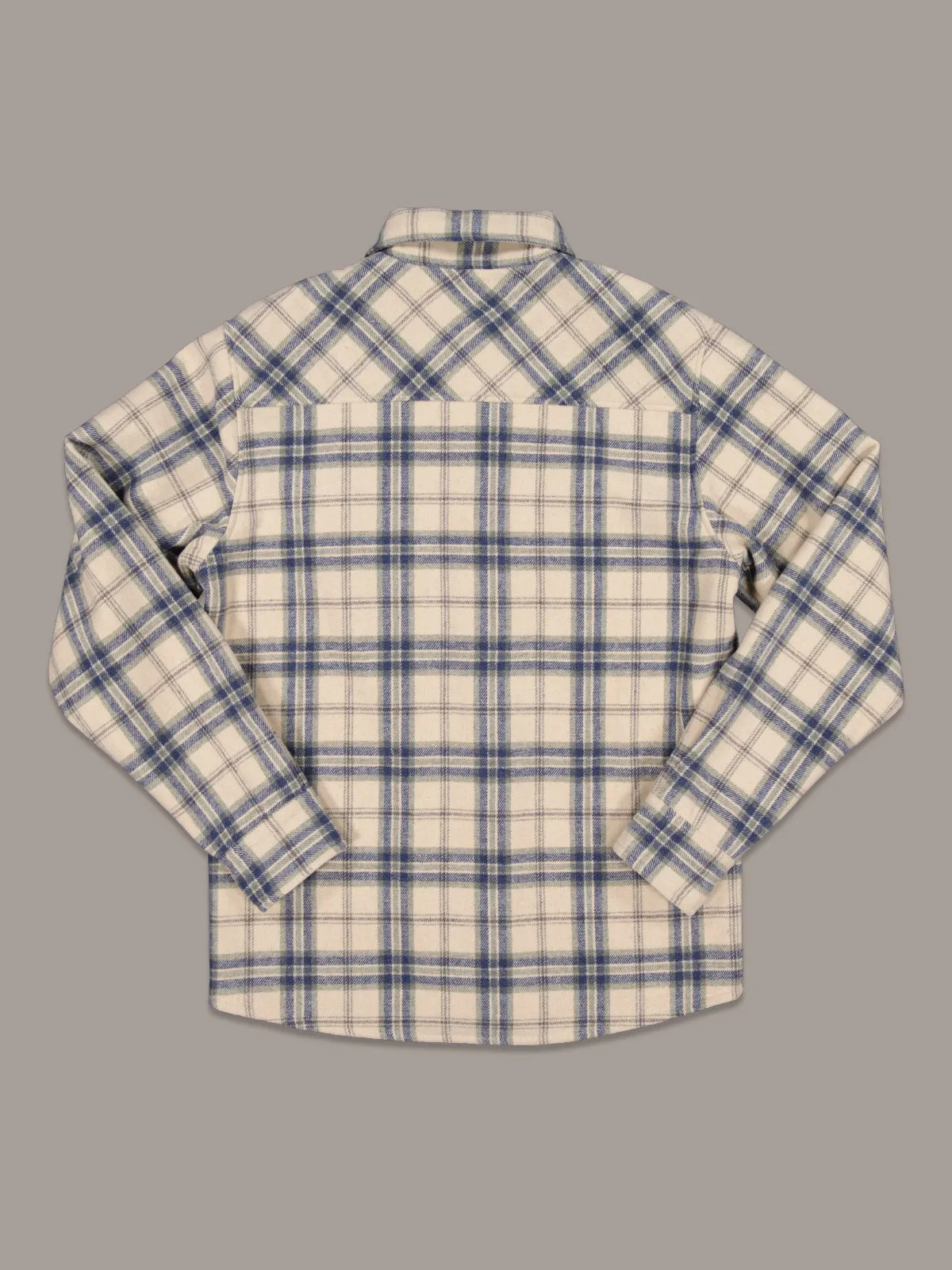 SEAPORT SHEARLING SHIRT - SAND CHECK