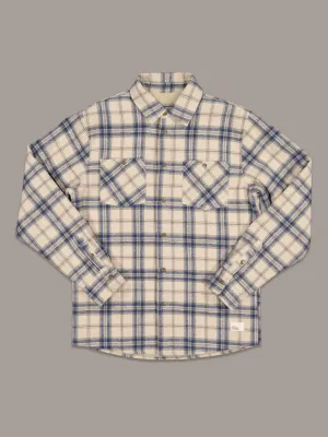 SEAPORT SHEARLING SHIRT - SAND CHECK