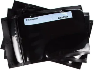 ShieldNSeal Vacuum Seal Bags (All Black Zipper Bags, 5" x 8")