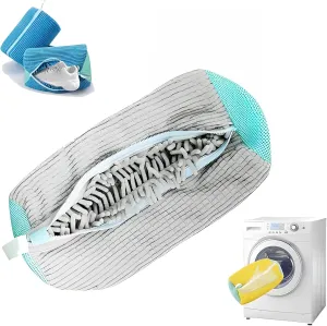 Shoe Washing Machine Bag Sole suds Magic Bag Laundry Shoes Bag (1pc Grey)