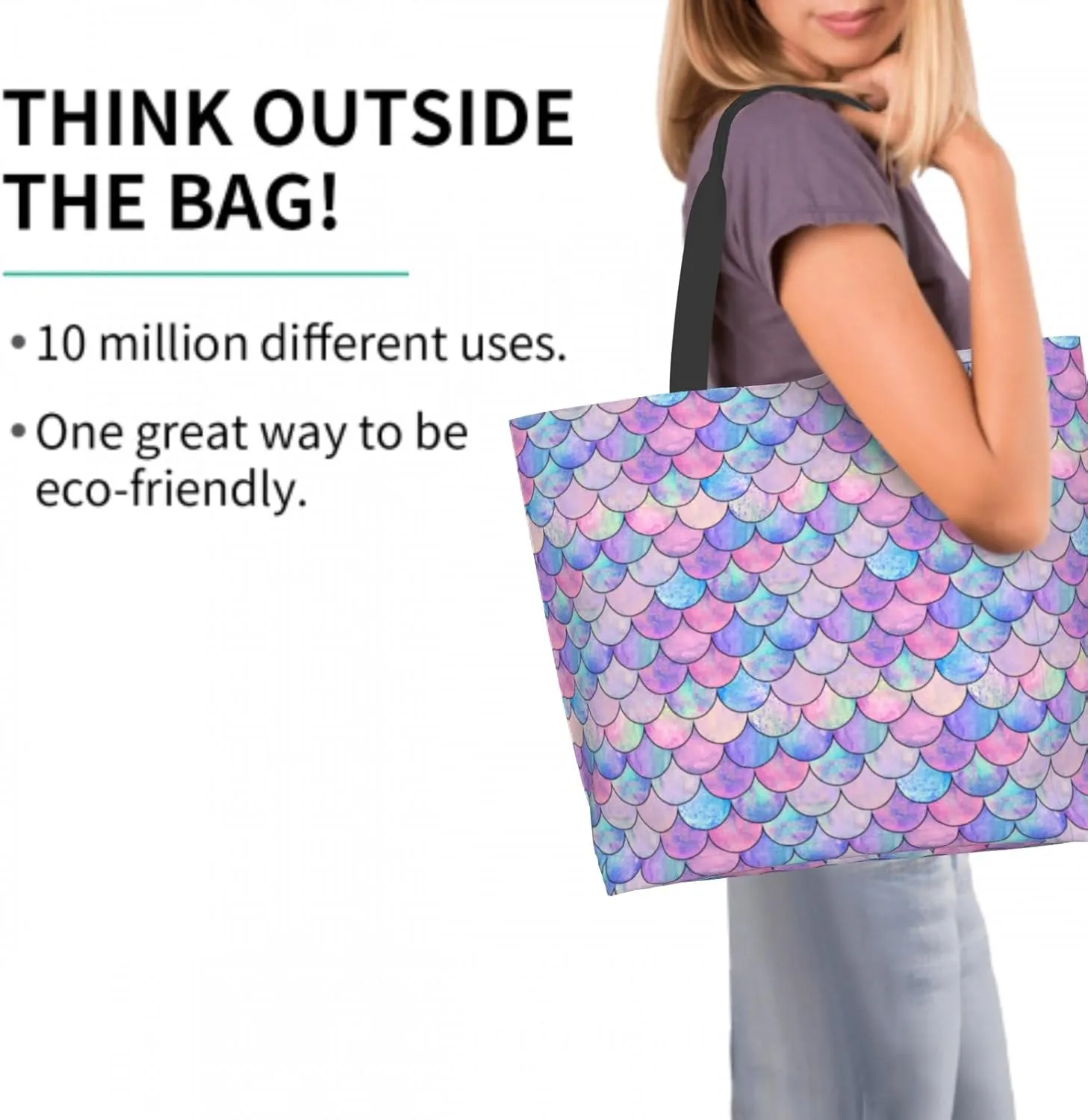 Shoulder Bag Large Reusable Eco-friendly Shopping Bags Portable Storage Handbag