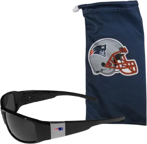 Siskiyou Chicago Bears Chrome Wrap Sunglasses and Bag