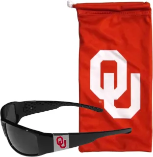 Siskiyou W. Virginia Mountaineers Chrome Wrap Sunglasses and Bag