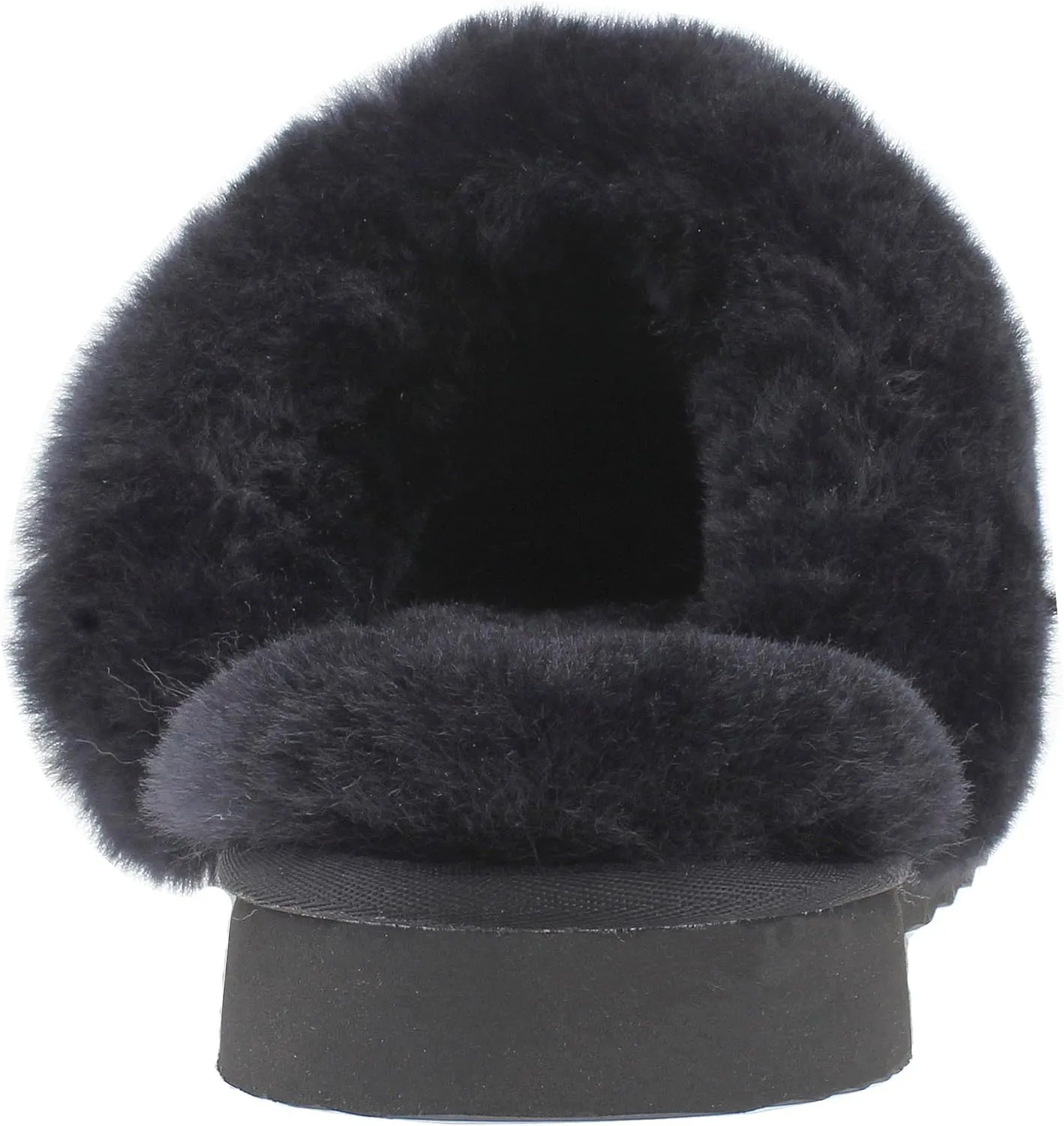 Slippers for women indoor and outdoor Platform Sheepskin Shearling Suede Fuzzy House Slippers Shoes