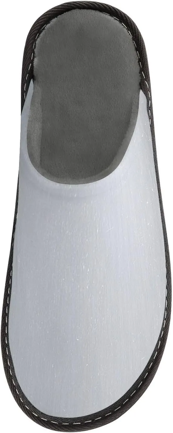 Slippers For Women Women Home Slippers Indoor Sleepers Womens Slippers House Shoes For Women Cozy Women'S Slippers Silver Metallic Gradient Scratches Titan Steel