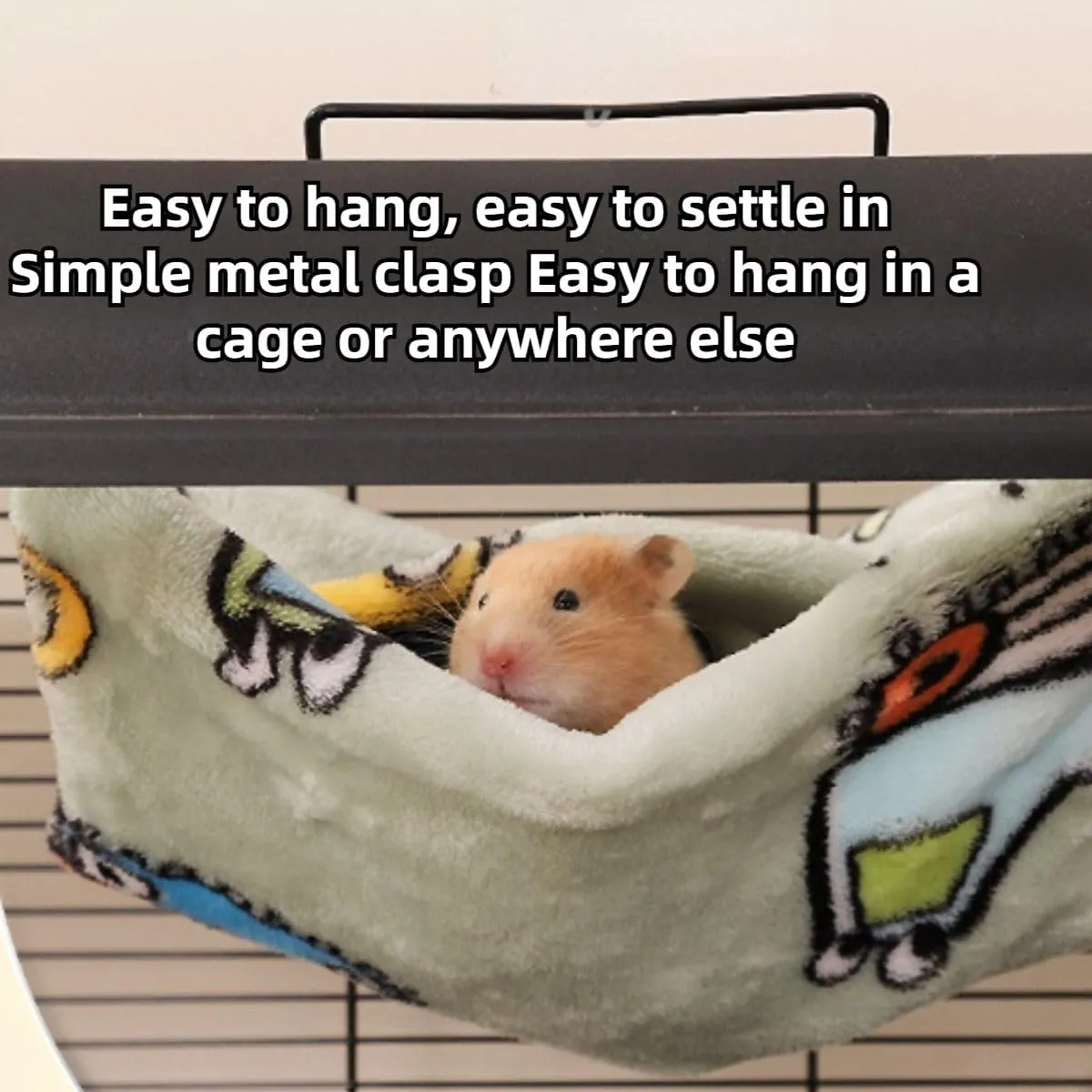 Small Pet Sleeping Pouch Sleep Bag Hanging Warm Flannel Bed Hideout for Hamsters Hedgehogs Sugar Gliders Squirrels (Blue,Large)