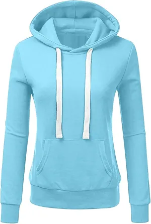 SMIDOW Hooded Sweatshirts for Women Fall Fashion Color Block Y2K Hoodies Pullover Tops Fleece Outfits 2023 Winter Clothes