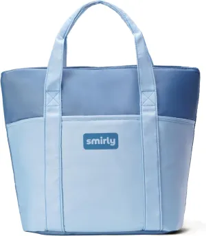 SMIRLY Cooler Bag Insulated Grocery Bag with Zipper - Collapsible Insulated Reusable Grocery Bag for Cold and Hot Food, Heavy Duty Large Tote bag