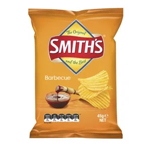 Smiths Potato Chips Bbq Crinkle Cut 18 X 45g
