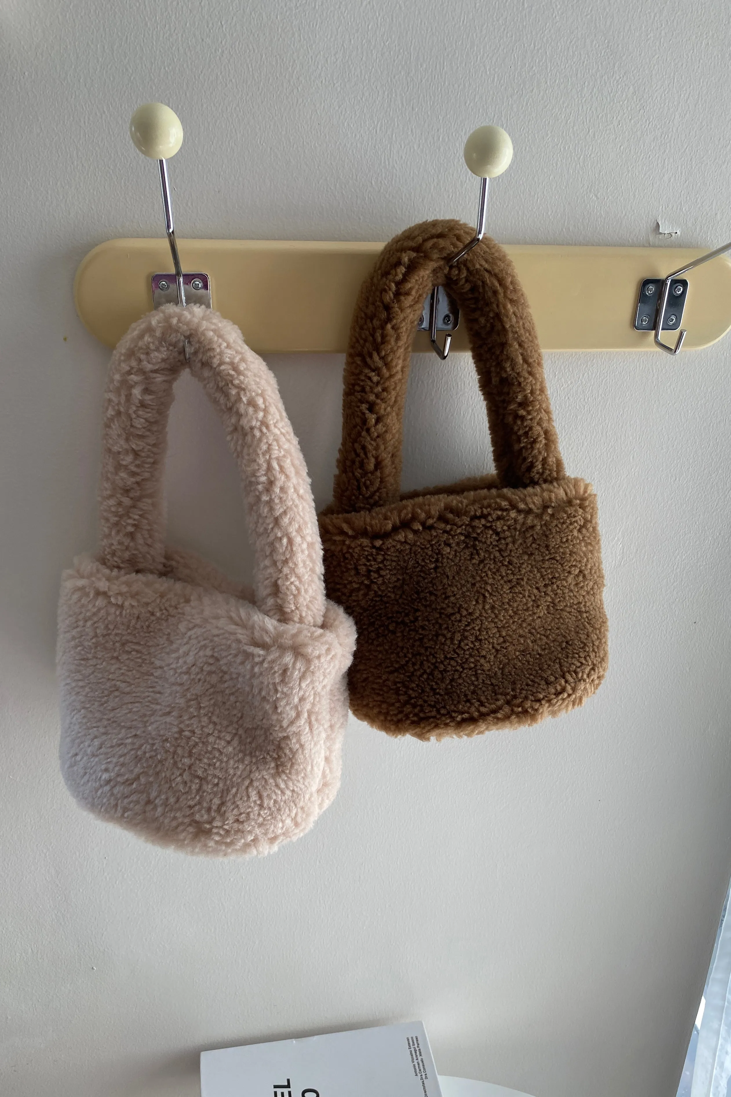 Something About Her Mini Fuzzy Handbag - Cocoa